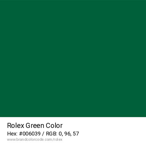 verde rolex ral|rolex logo color code.